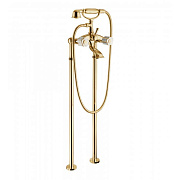 Смеситель для ванны Bongio Fleur Blanc 11528OR00 золотой