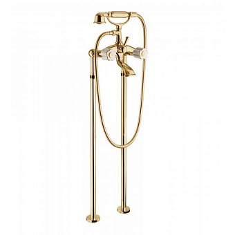 Смеситель для ванны Bongio Fleur Blanc 11528OR00 золотой