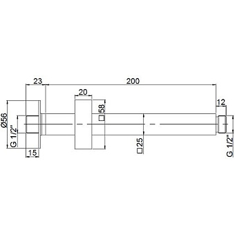 Держатель для душа Paini 50CR744T720BI хром