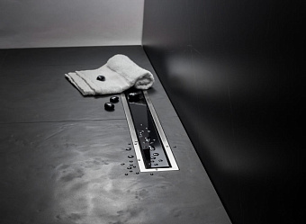 Душевой лоток Pestan 13000351 95х5,55см горизонтальный сток с решёткой и опорами