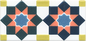 Вставка KERAMA MARAZZI Алькасар HGD\A327\16000 разноцветный 7,4х15см 0,011кв.м.