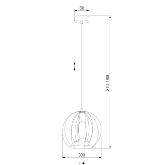 Светильник подвесной TK Lighting Jaula 6597 60Вт E27