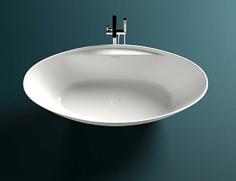 Ванна каменная SALINI DIVA 102221M S-Stone матовая 178х85,5см отдельностоящая