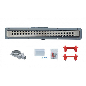 Душевой лоток Pestan 13702516 59,6х12см горизонтальный сток с решёткой и опорами