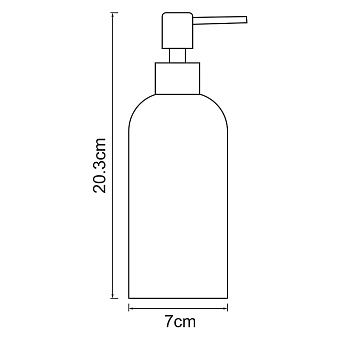 Дозатор WASSERKRAFT Neime K-1999 Белый/чёрный
