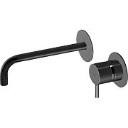 Смеситель для раковины Cisal Less New LN00551740 чёрный (матовый)