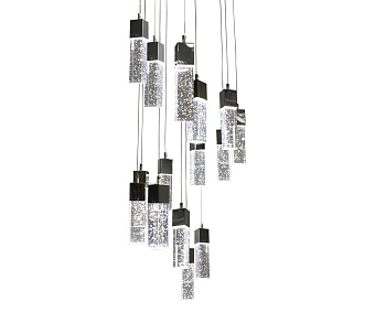 Люстра подвесная KINK Light Аква 08510-15А,02(4000K) 75Вт 15 лампочек LED