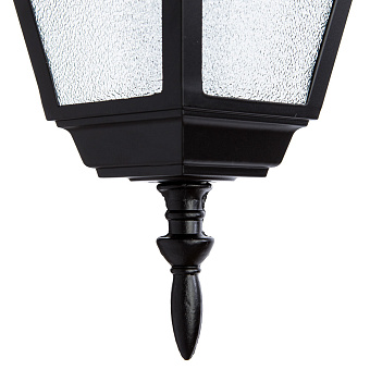 Светильник фасадный Arte Lamp BREMEN A1015SO-1BK 60Вт IP44 E27 чёрный