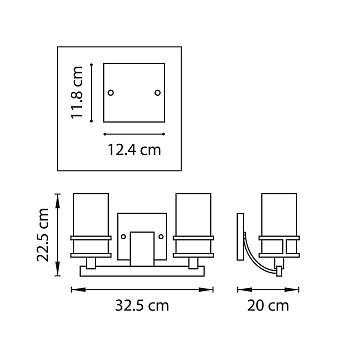 Бра Lightstar Cero 731627 80Вт E14