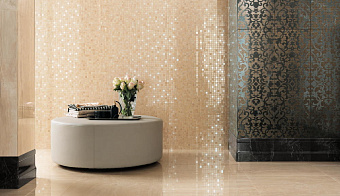 Керамическая мозаика Atlas Concord Италия Marvel Pro 9MVT Travertino Alabastrino Mosaic 30,5х30,5см 0,558кв.м.