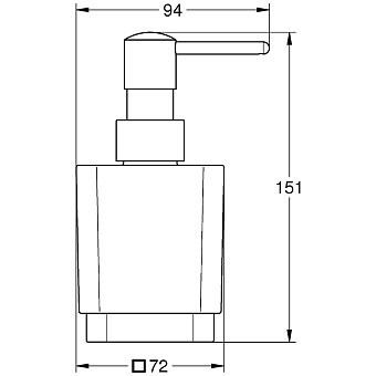 Дозатор GROHE Selection Cube 40805000 хром