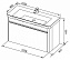 Тумба с раковиной AQUANET София 212588 46х105,5х62,4см