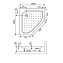 Душевой поддон RGW Acryl 16180500-11 STYLE-TR 100х100см