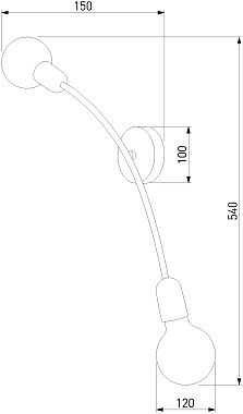 Светильник настенный TK Lighting Helix 2721 60Вт E27