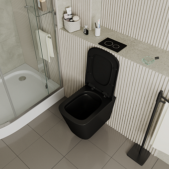 Унитаз подвесной D&K Berlin DT1436025 безободковый с микролифтом