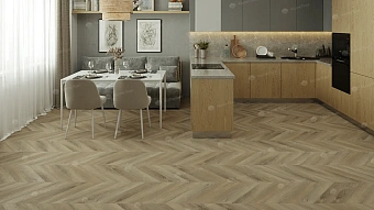 Виниловый ламинат Alpine Floor Дуб Синистра Chevron ECO 18-6 600х127х5мм 43 класс 1,68кв.м