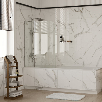 Стеклянная шторка на ванну WASSERKRAFT Leine 35P02-110 140х110см