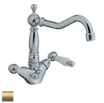 Смеситель для раковины Cisal Arcana Toscana TS00052127 бронза