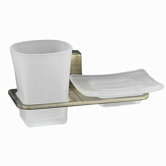 Стакан в ванную WASSERKRAFT Exter K-5200 K-5226 светлая бронза