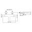 Смеситель для ванны WASSERKRAFT Elbe 7400 7411 Thermo чёрный