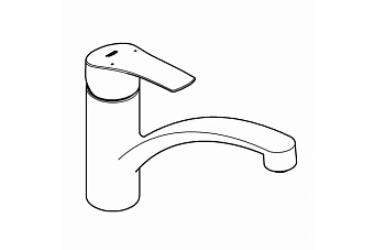 Смеситель для кухни GROHE Eurosmart 33281DC3 поворотный излив сталь