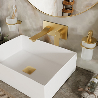 Смеситель для раковины WASSERKRAFT Aisch 5530 золото