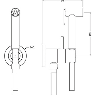 Гигиенический душ Cisal Shower CY00794521 хром
