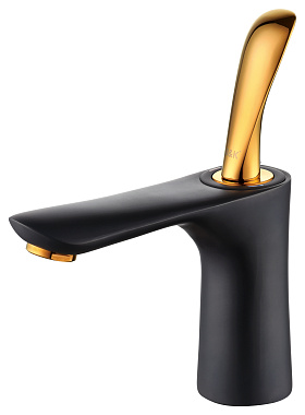 Смеситель для раковины D&K Venice.Baciano DA1032159 золотой/чёрный
