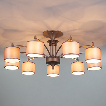 Люстра подвесная Eurosvet Adagio 60080/9 сатин-никель 40Вт 9 лампочек E14