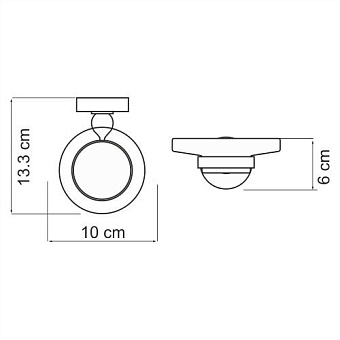 Мыльница WASSERKRAFT Aland K-8500 K-85029 хром