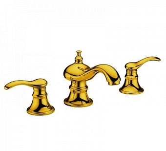 Смеситель для раковины RADOMIR Аладдин-3 1-27-3-0-0-604 золотой