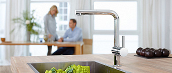 Смеситель для кухни GROHE Minta Touch 31360001 выдвижной излив хром