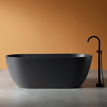 Ванна каменная Abber Frankfurt AM9941B 170х75см отдельностоящая