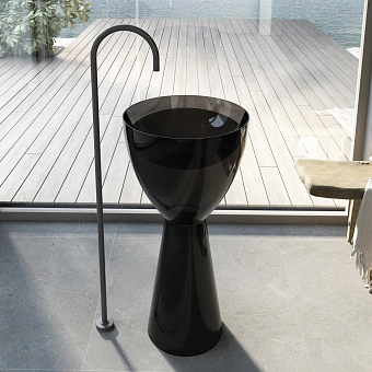 Раковина напольная Abber KRISTALL AT2703Onyx 45х45см