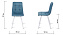 Кухонный стул AERO 45х52х87см велюр/сталь Light Blue