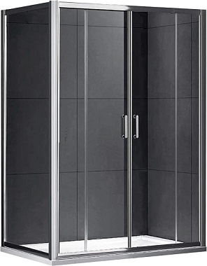 Угловое ограждение Gemy Victoria S30192E-A80 190х80см стекло прозрачное