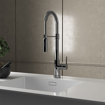 Смеситель для кухни Paini Arena 92CR557LLPEKM гибкий излив хром