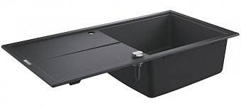 Мойка кухонная GROHE K400 31641AP0 100х50см чёрный матовый