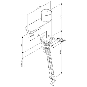 Смеситель для раковины AM-PM X-Joy F85A02500 хром