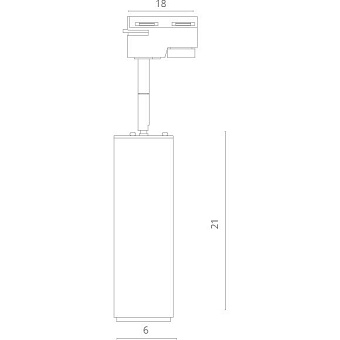 Трековый светильник Arte Lamp PERISCOPIO A1412PL-1WH 12Вт LED белый для однофазного трека