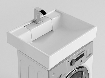 Раковина над стиральной машиной Акватон Рейн 1A72103KRW010 60х50см