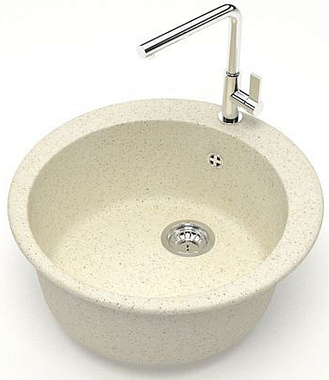 Мойка кухонная Azario Vital CS00078344 50,7х50,7см бежевый