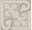 Вставка KERAMA MARAZZI Про Лаймстоун HGD\A535\SG606220R бежевый/серый 9,6х9,6см 0,24кв.м.
