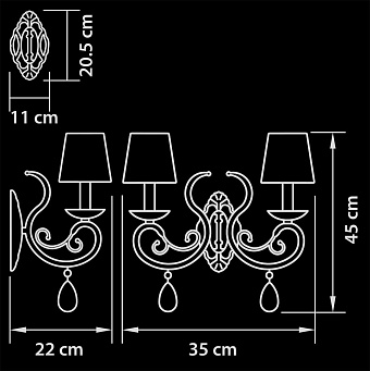 Бра Lightstar Ricerco 693622 40Вт E14