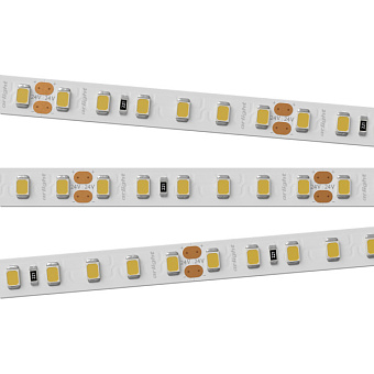 Светодиодная лента Arlight RT 2-5000 24V Warm3000 2x 14,4Вт/м 5000мм IP20 тёплый свет
