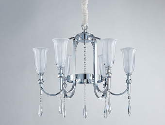 Люстра подвесная Newport 4800 4806/C chrome 60Вт 6 лампочек E14