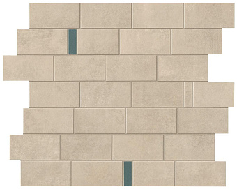 Керамическая мозаика Atlas Concord Италия Boost Pro 9BMV Cream Minibrick Pro Blue 33,3х29,7см 0,594кв.м.