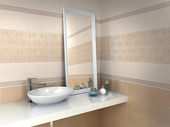 Бордюр KERAMA MARAZZI PFD001 Карандаш светлый беж 30х2см 0,288кв.м.