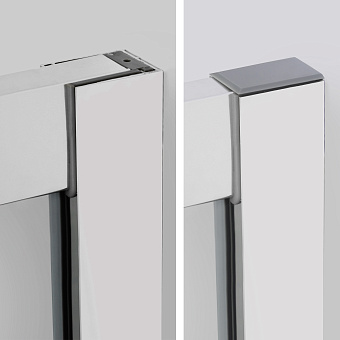 Угловое ограждение WASSERKRAFT Lippe 45S02 185х80см стекло прозрачное