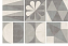 Настенная плитка KERAMA MARAZZI Понти 5286 белый/серый 20х20см 1,04кв.м. матовая